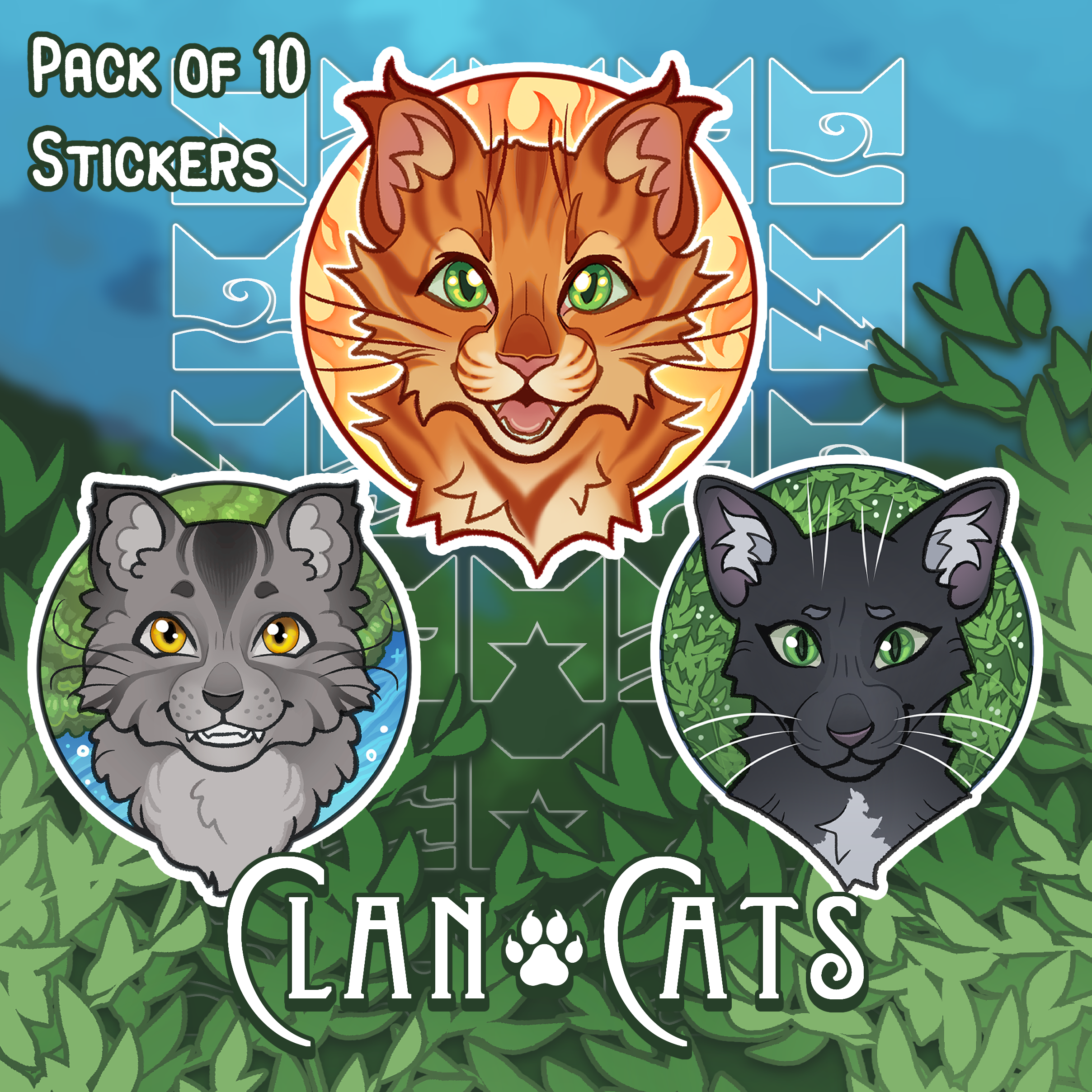 Clan Cats Sticker Pack