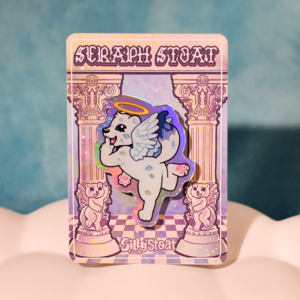 Stoatcrew Seraph Stoat Holo Pin
